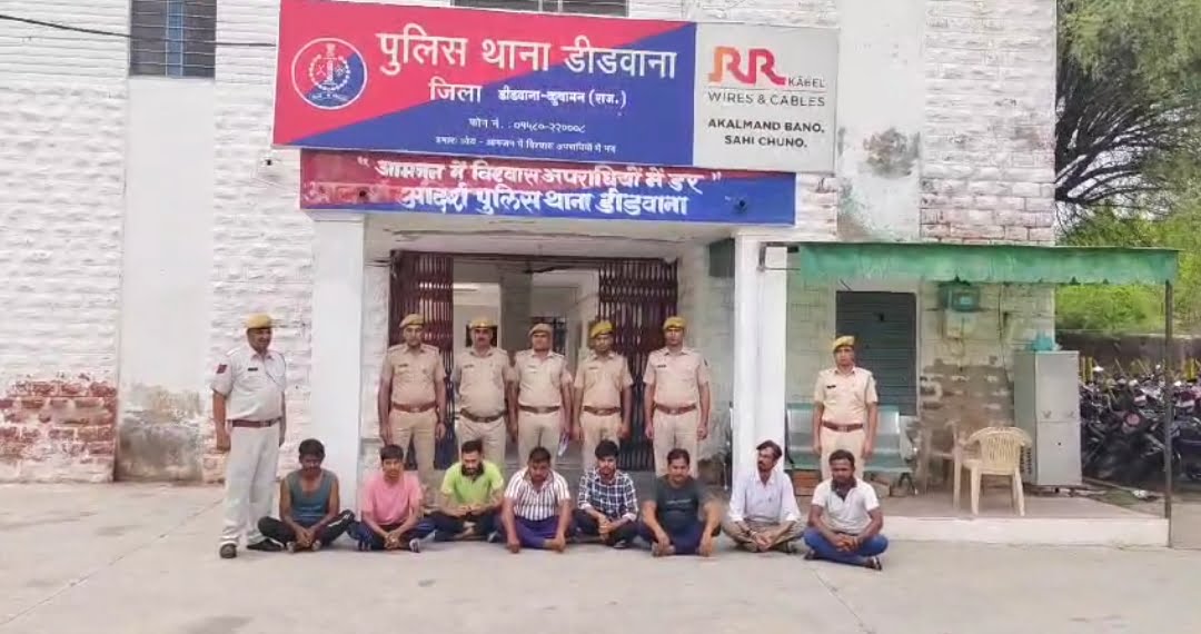 Crime news rajasthan: पुलिस द्वारा ऐरिया डोमिनेशन के तहत चलाया गया विशेष अभियान